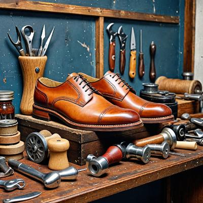 Professional shoe repair tools and materials