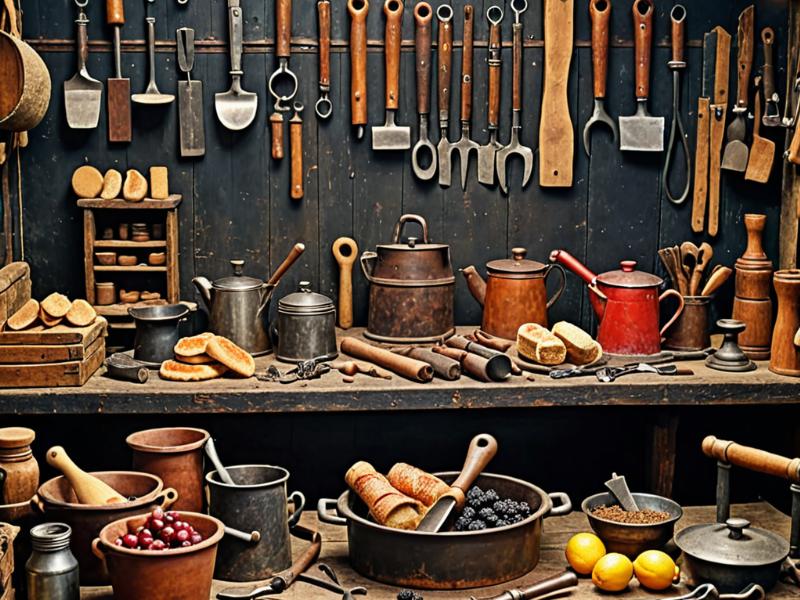 Traditional cobbler workshop with vintage tools